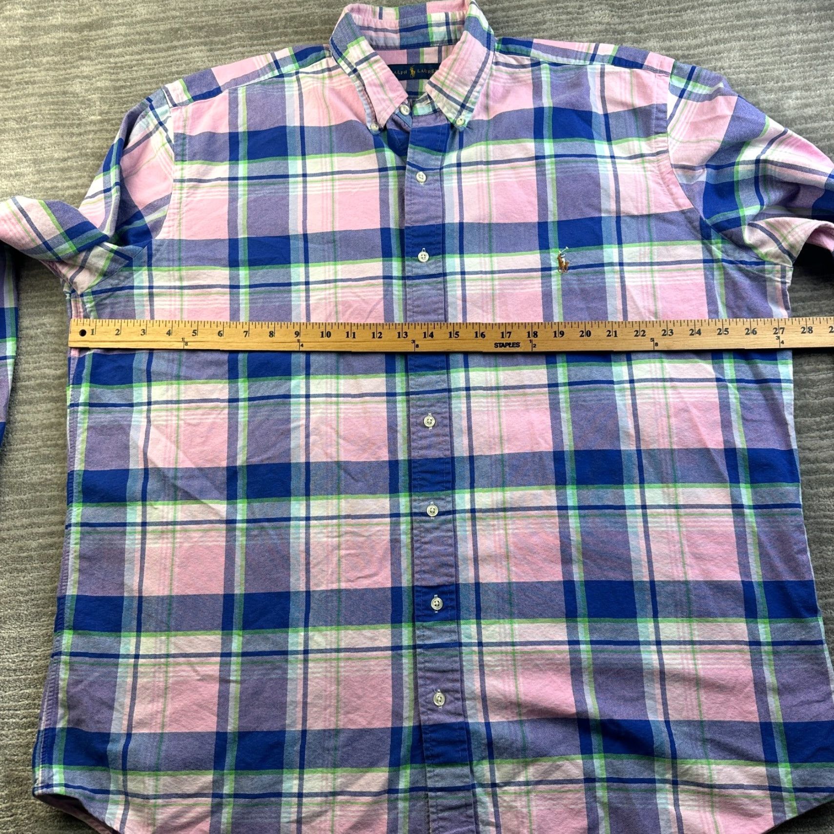 Ralph Lauren Ralph Lauren Shirt Mens XLT Extra Large Tall Pink Flesh Pony Button Up Size US XL / EU 56 / 4 - 8 Thumbnail