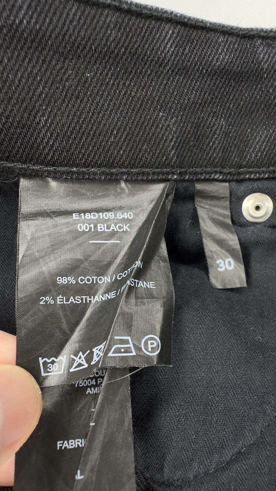 AMI Ami Alexander Mattiussi pants size 30 black Size US 30 / EU 46 - 7 Thumbnail