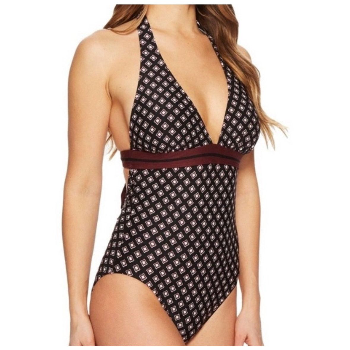 Kate Spade Kate Spade Women's One Piece Halter Top Swimsuit XL Blue Size ONE SIZE - 2 Thumbnail