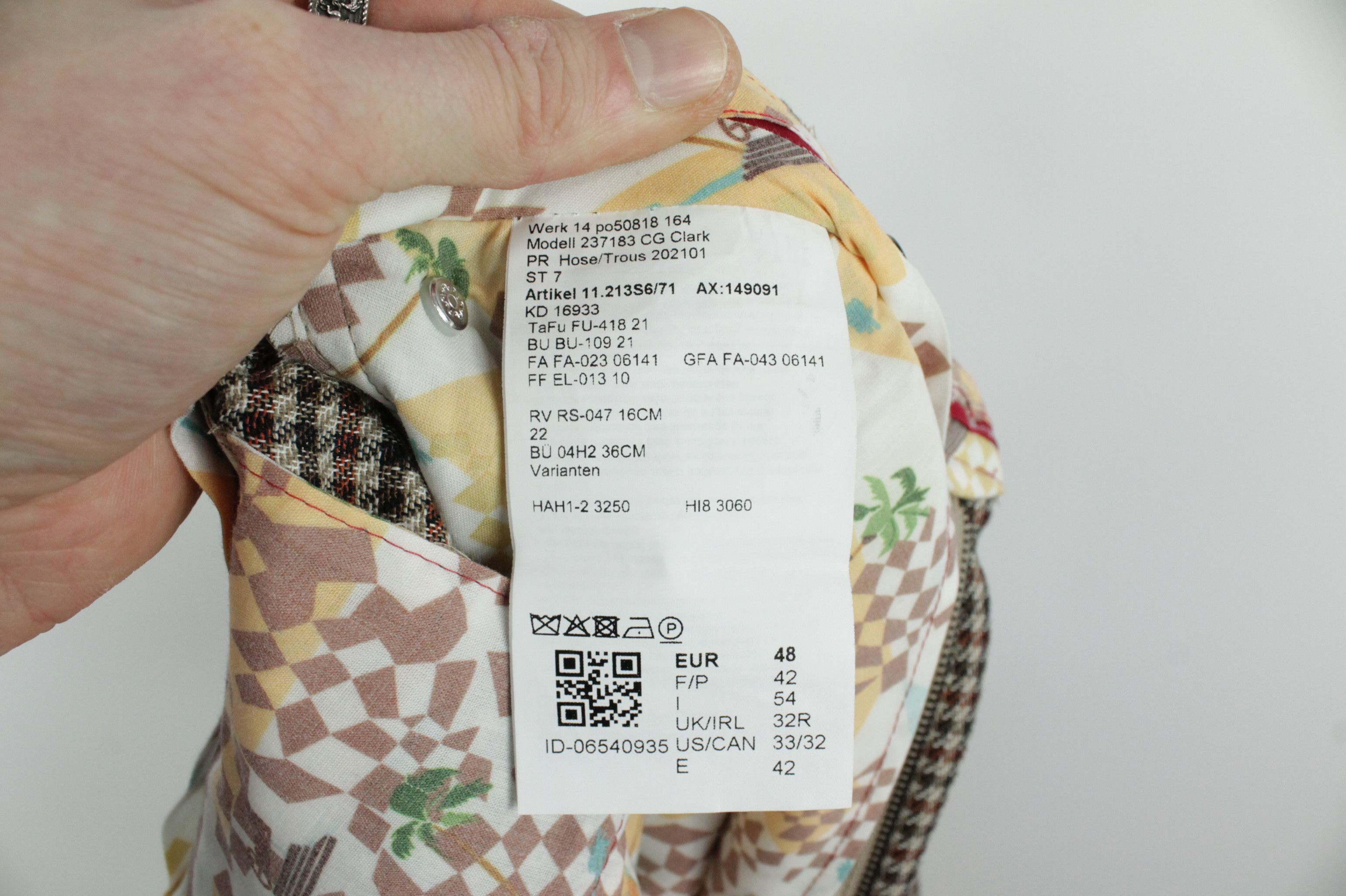 Designer × Other Club Of Gents Clark Cotton Linen Micro Check Trousers Size US 32 / EU 48 - 9 Thumbnail