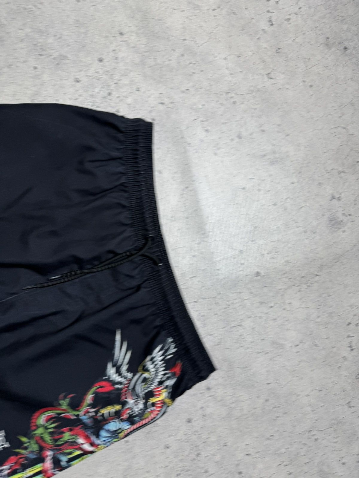 Ed Hardy Ed Hardy Big Logo Nylon Shorts Black Size L Size US 34 / EU 50 - 3 Thumbnail