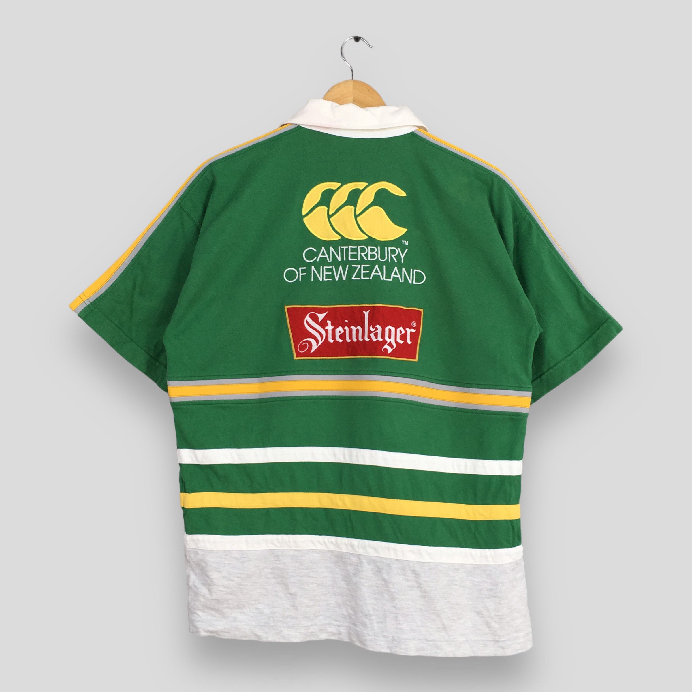 Canterbury of New Zealand × Vintage Canterbury New Zealand Steinlager Rugby Classic Shirt Small Size US S / EU 44-46 / 1 - 7 Thumbnail