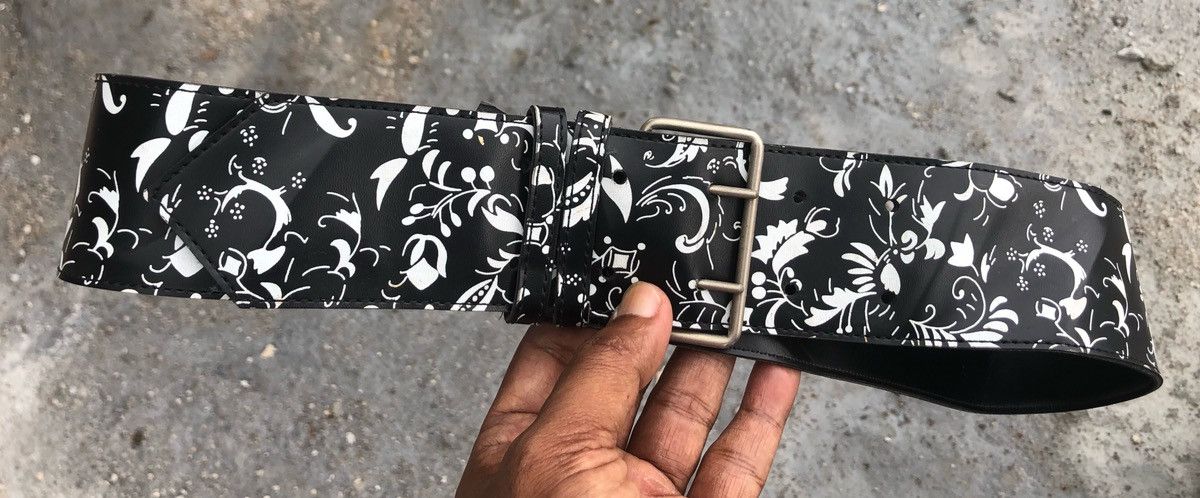 Comme des Garcons × Tricot Comme des Garcons 💕Hot CDG Tricot Abstrack Flower Belts ❤️ Size ONE SIZE - 4 Thumbnail