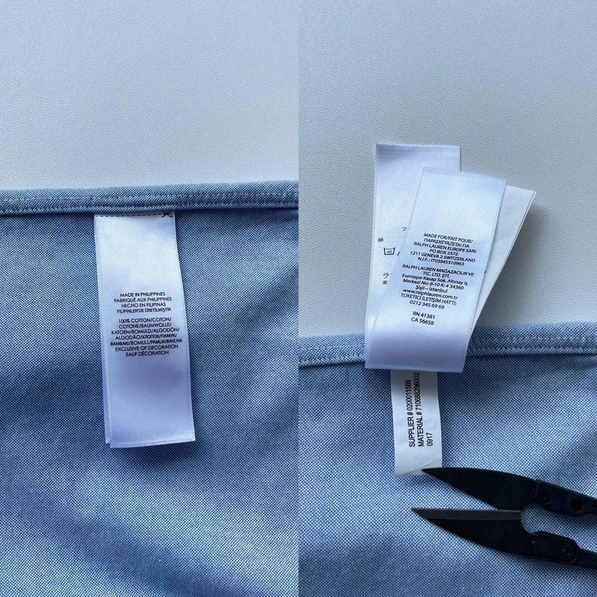 Polo Ralph Lauren × Ralph Lauren Ralph Lauren Bear Logo Oxford Cotton Button Ups Shirt Blue Size US XXL / EU 58 / 5 - 8 Thumbnail