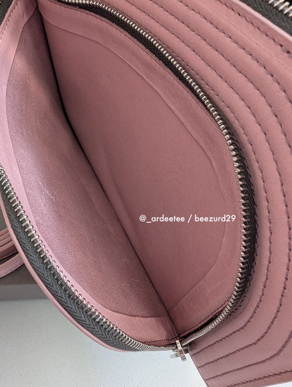 Rick Owens *NEW* DUSTY PINK EMBROIDERED LEATHER CLUB POUCH SS24 LIDO Size ONE SIZE - 6 Thumbnail