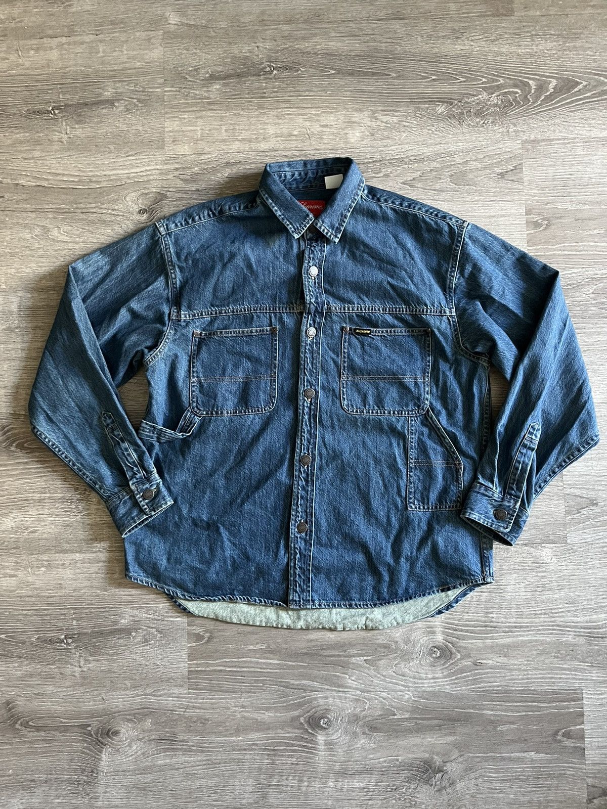 Supreme Supreme Denim Button Up Shirt Size US S / EU 44-46 / 1 - 1 Thumbnail