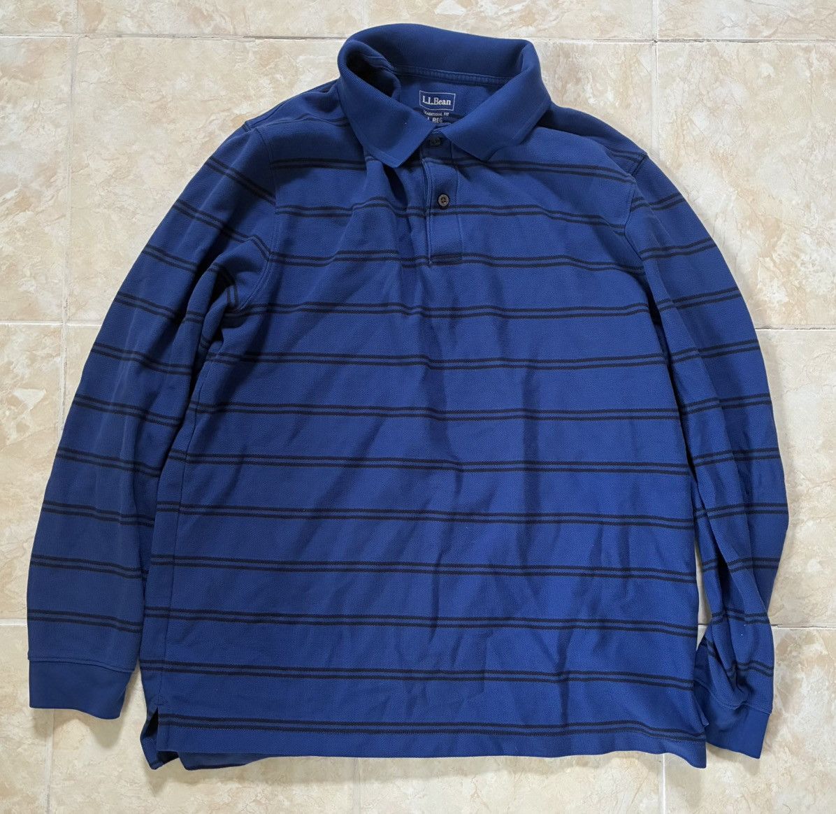 L.L. Bean Vintage LL Bean Rugby Polo Size US L / EU 52-54 / 3 - 1 Thumbnail