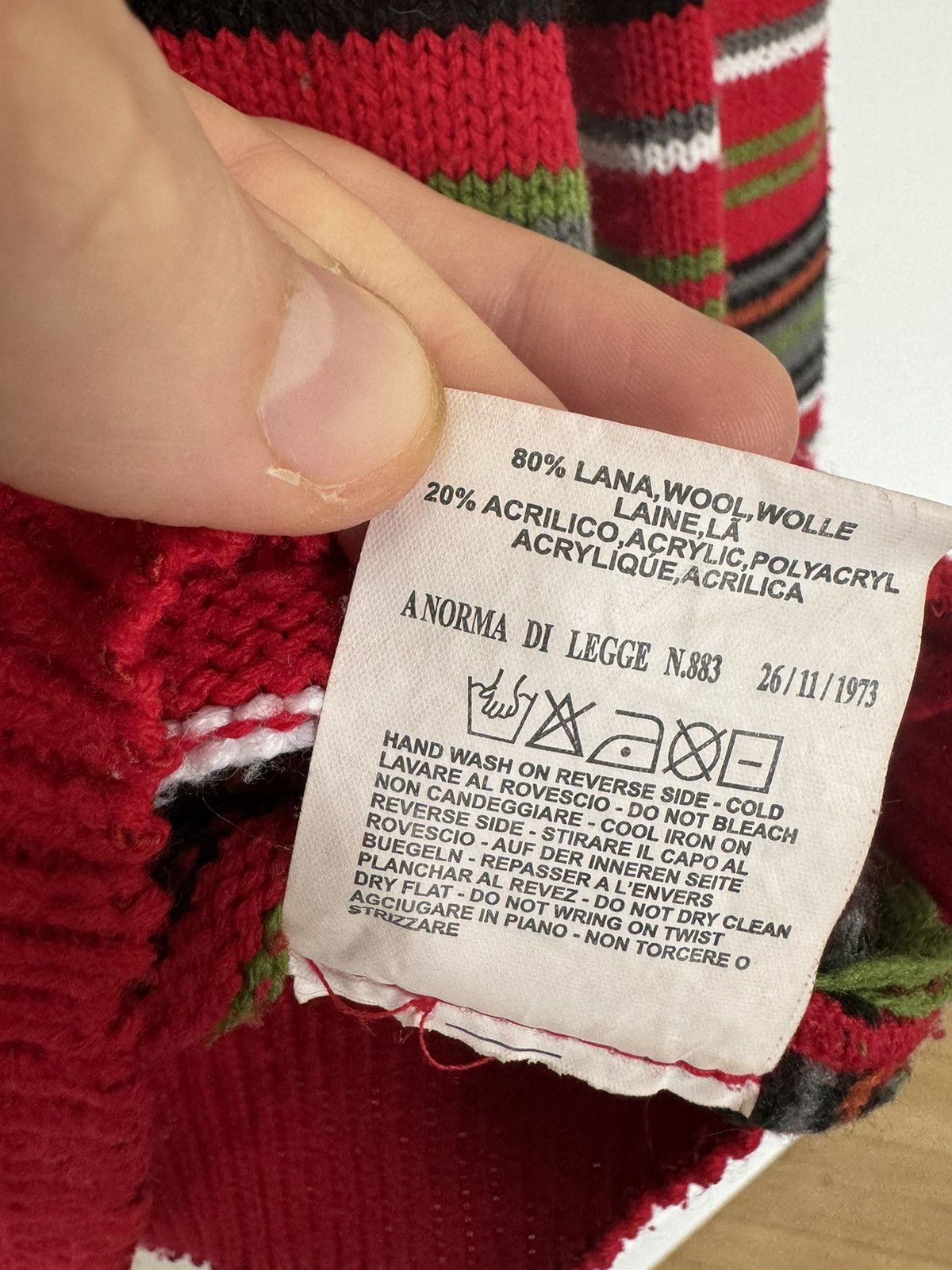 Dolce & Gabbana DOLCE GABBANA LUXURY Y2K VINTAGE STRIPED KNIT SWEATER WOOL Size US M / EU 48-50 / 2 - 7 Thumbnail