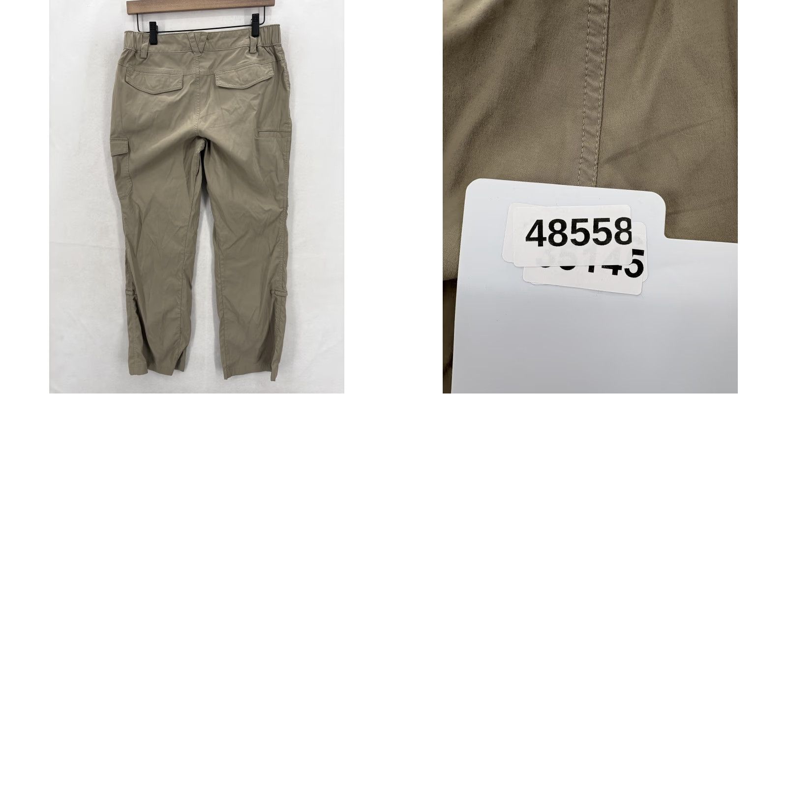 Duluth Trading Company Duluth Pants Womens 6x29 Beige Stretch Convertible Bootcut Flex Dry on the Fly Size 28" / US 6 / IT 42 - 9 Thumbnail