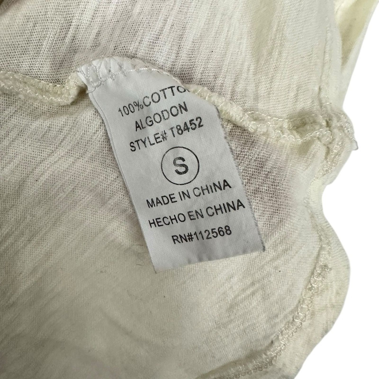 Miss Me Y2K Miss Me Embroidered Vintage Distressed Cream Tank Small Size S / US 4 / IT 40 - 7 Thumbnail