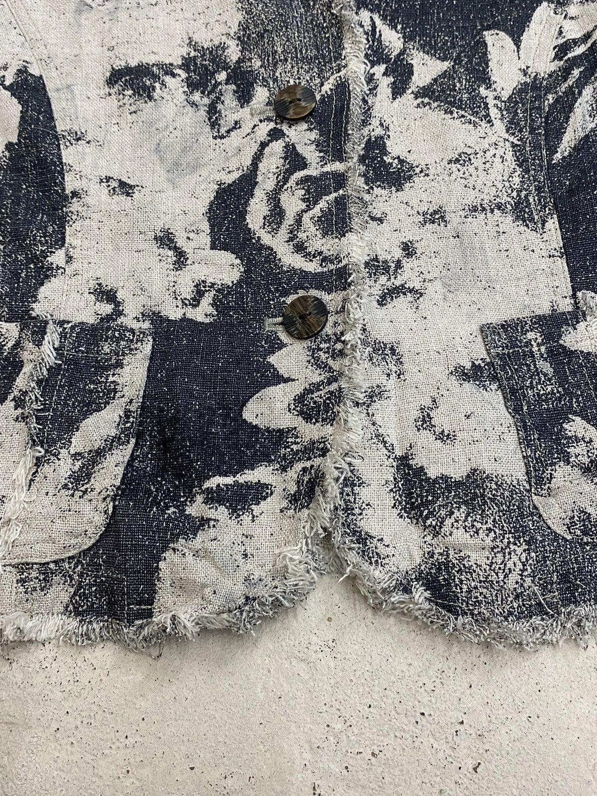 If Six Was Nine × Japanese Brand × Le Grande Bleu (L.G.B.) Vintage Vests AL Bacher Japan Brand Art Floral Sackcloth Size US S / EU 44-46 / 1 - 3 Thumbnail