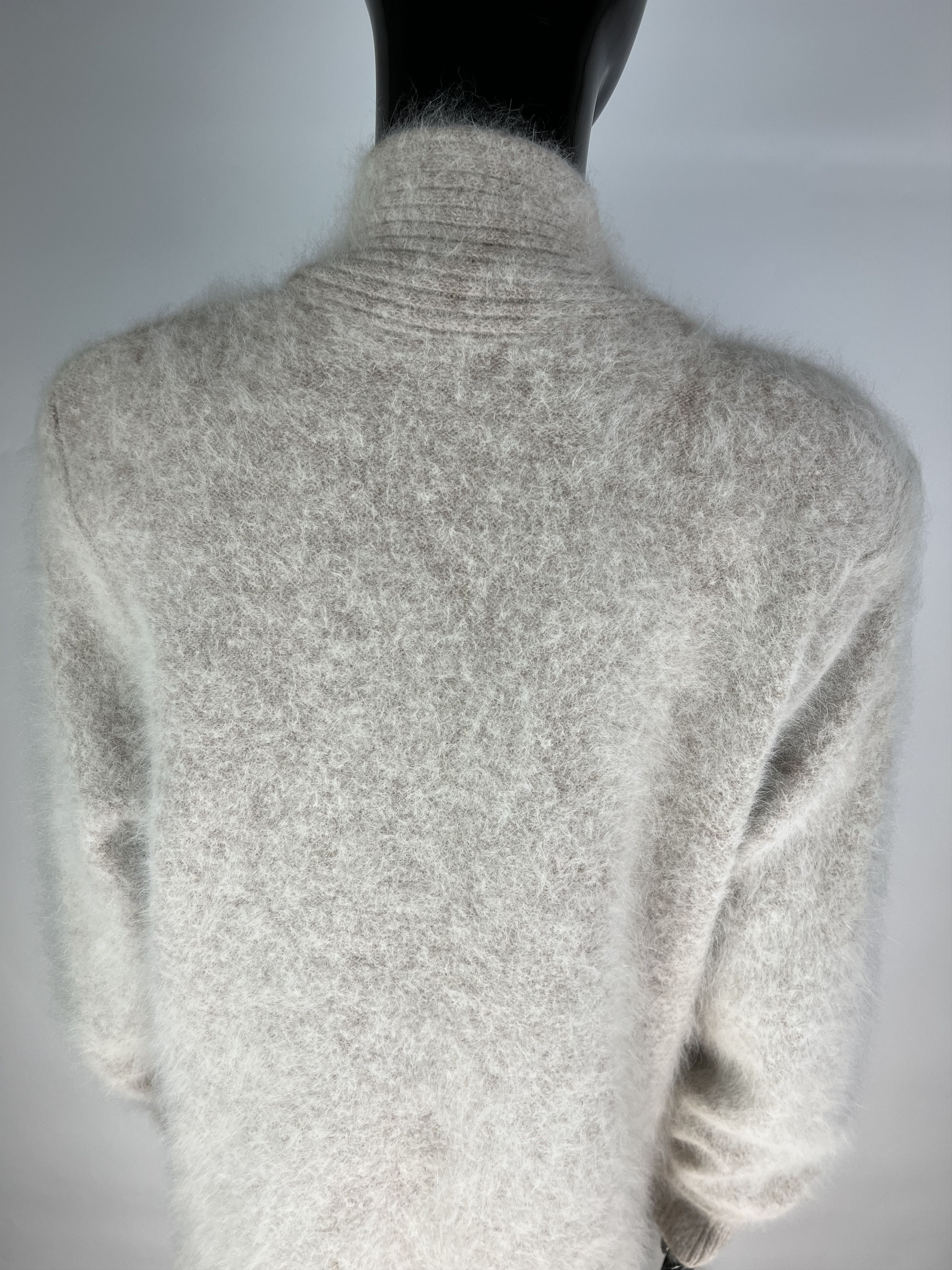Designer × Vintage Venesha Vintage 80% Angora Cardigan Open Front Korea Size M Size M / US 6-8 / IT 42-44 - 5 Thumbnail