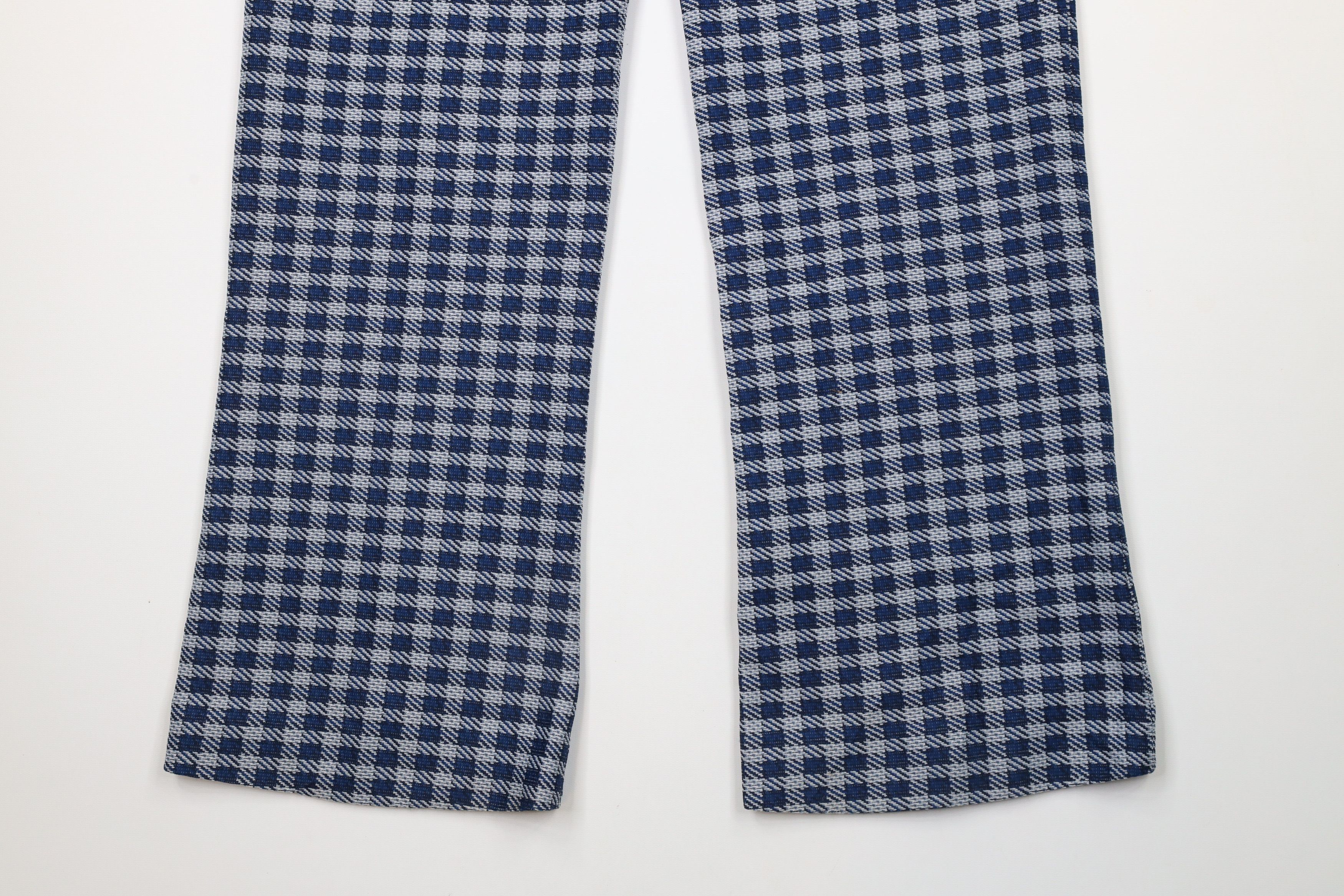 Vintage Vintage 60s 70s Streetwear Bell Bottoms Pants Plaid USA Size US 34 / EU 50 - 13 Thumbnail