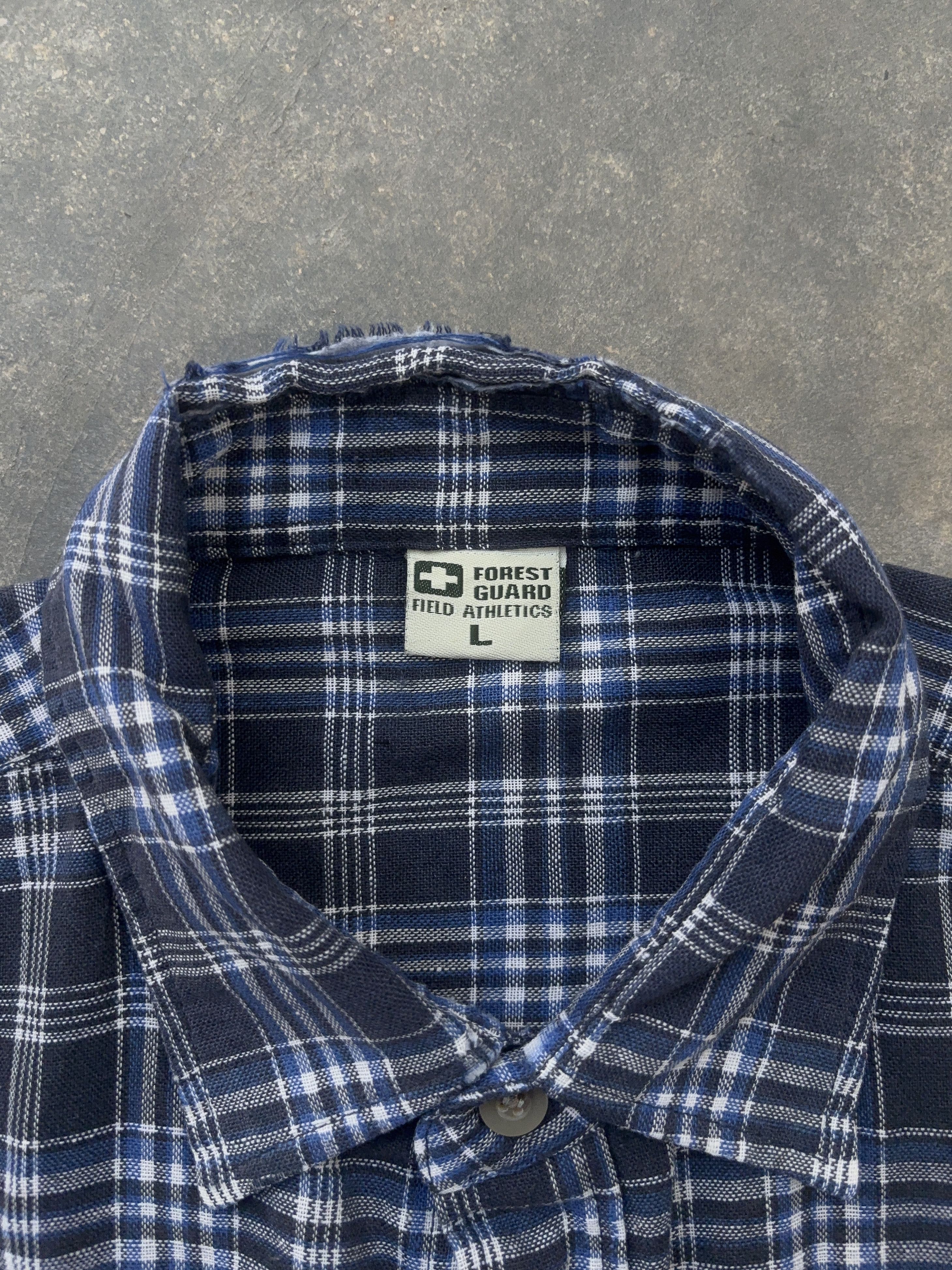 Other Forest Guard Blue Vintage Checkered Button Up Shirt Size US L / EU 52-54 / 3 - 4 Thumbnail