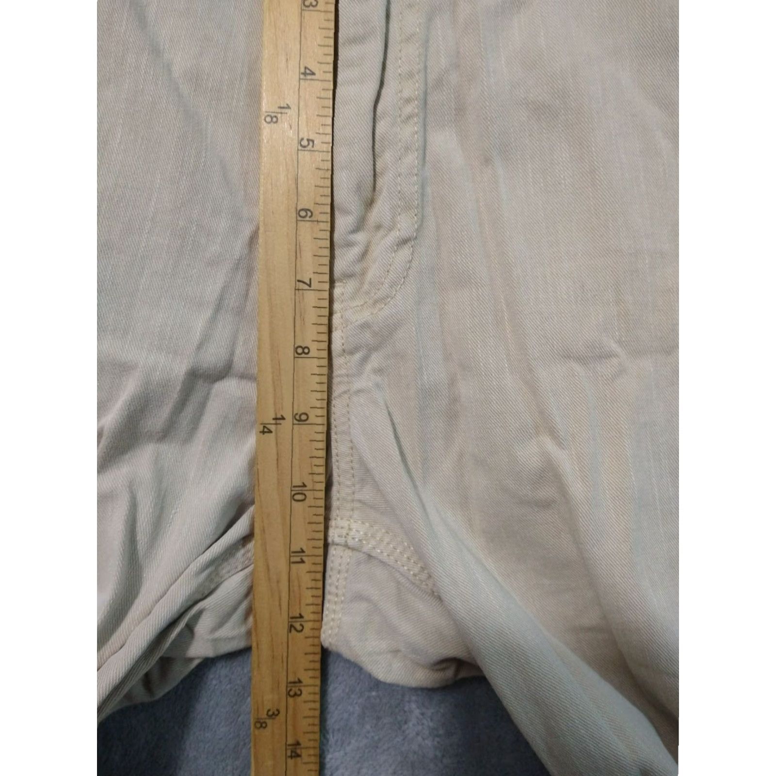 Banana Republic Banana Republic Pants Mens 33x30 Beige Chino Athletic Tapered Fit Preppy Casual Travel Size US 33 - 4 Thumbnail