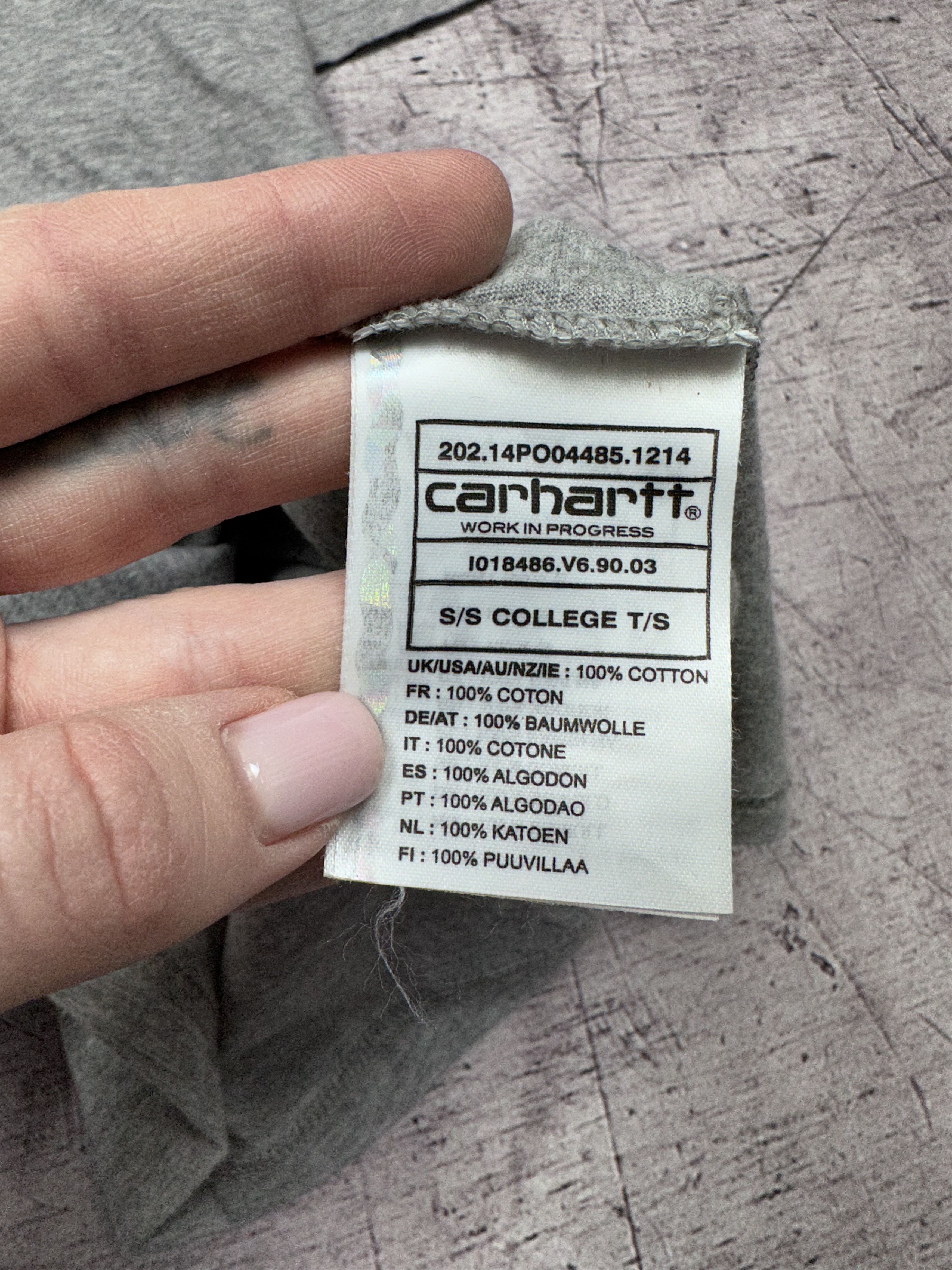 Carhartt Wip Mens Big Logo College T-Shirt