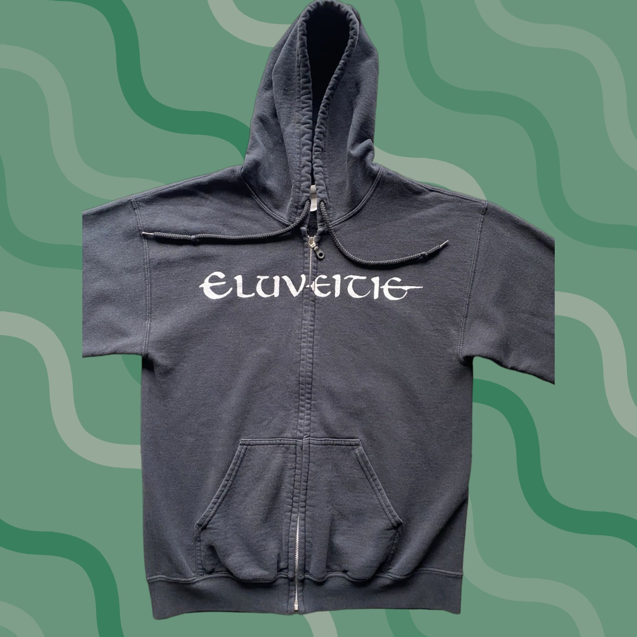 Gildan Eluveitie Hoodie Sweatshirt Black Gildan Adult Medium Full Zip Folk Metal Band Mens M Rock Music Theme Size US M / EU 48-50 / 2 - 1 Thumbnail