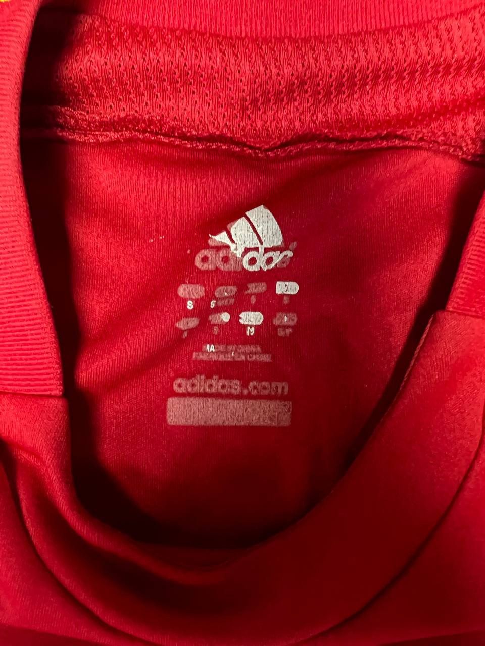 Adidas Adidas DBU Dansk Boldspil Union Football Red Jersey Denmark Size US M / EU 48-50 / 2 - 3 Thumbnail