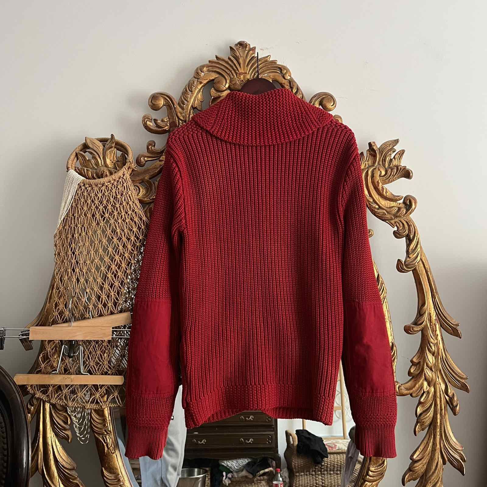 Polo Ralph Lauren Polo Ralph Lauren Red Knit Sweater Sz M Size US M / EU 48-50 / 2 - 2 Thumbnail