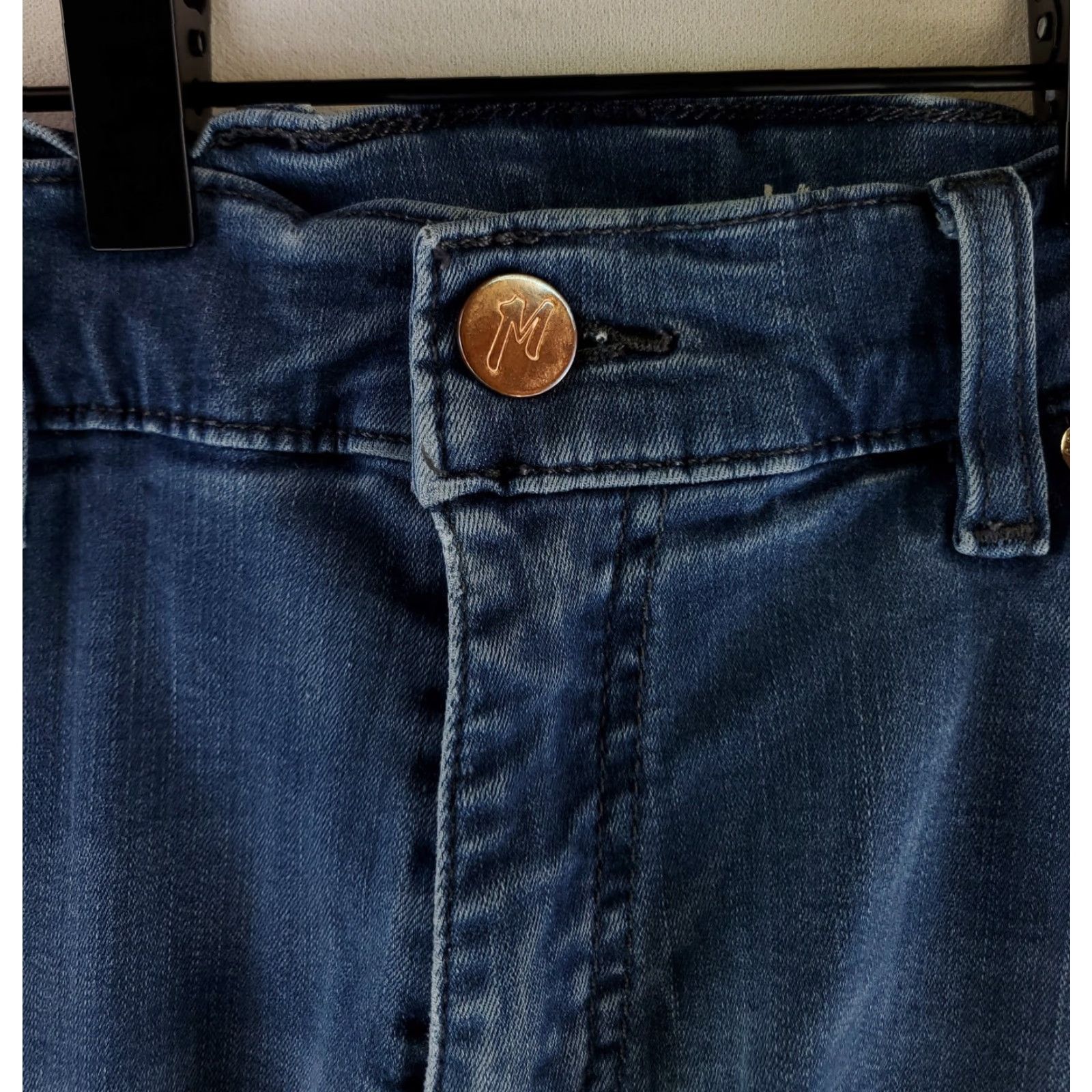 Vintage Mugsy Lake Shores Blue Jeans Stretch Mens 32x31 Regular Inseam 31 Tapered Blue Denim Denim Jeans 32 Mens Lake Shores Size US 32 / EU 48 - 2 Thumbnail