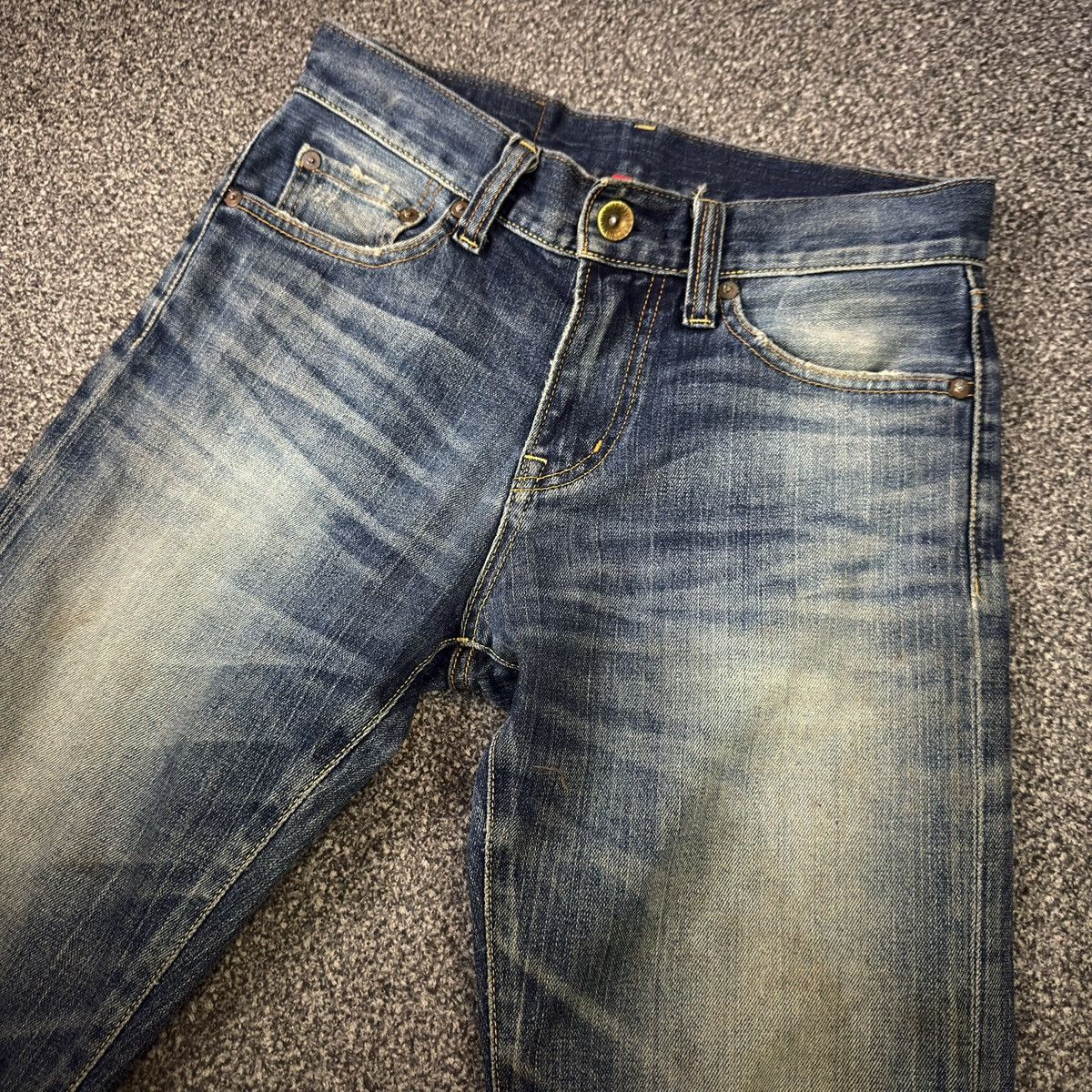 Undercover × Uniqlo 🔥🇯🇵 Vintage 90s S001 Uniqlo UJ Slim Fit Straight Jeans Denim Size US 28 / EU 44 - 3 Thumbnail
