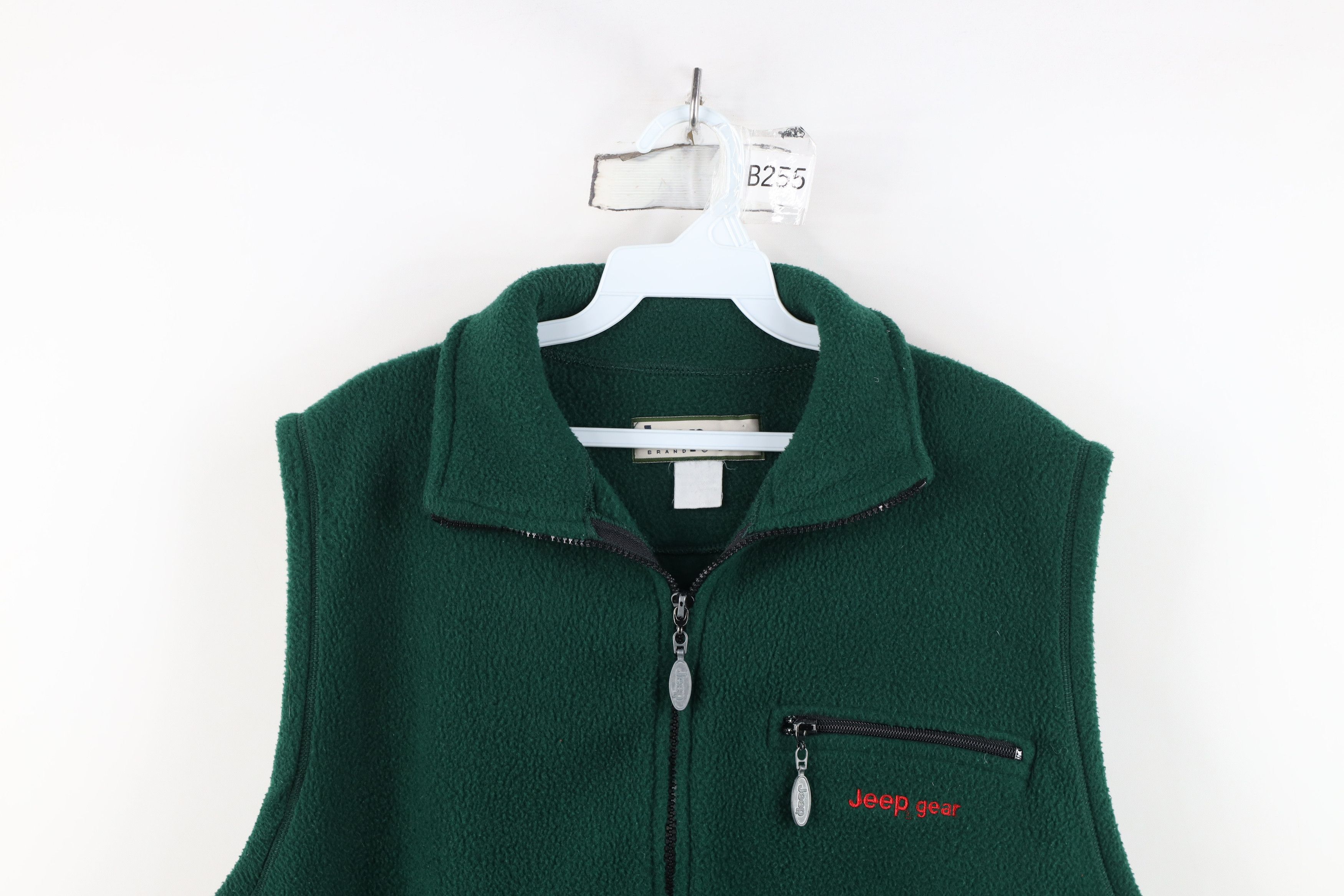 Jeep Vintage 90s Jeep Motor Co Gear Fleece Vest Jacket Green Size XL / US 12-14 / IT 48-50 - 2 Thumbnail
