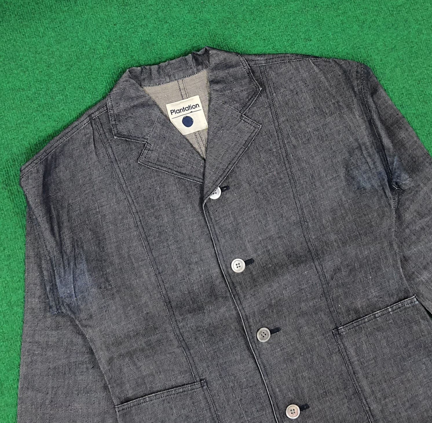 Issey Miyake × Japanese Brand × Vintage Vintage Plantation by Issey Miyake Japan Denim Blazers Size US S / EU 44-46 / 1 - 2 Thumbnail