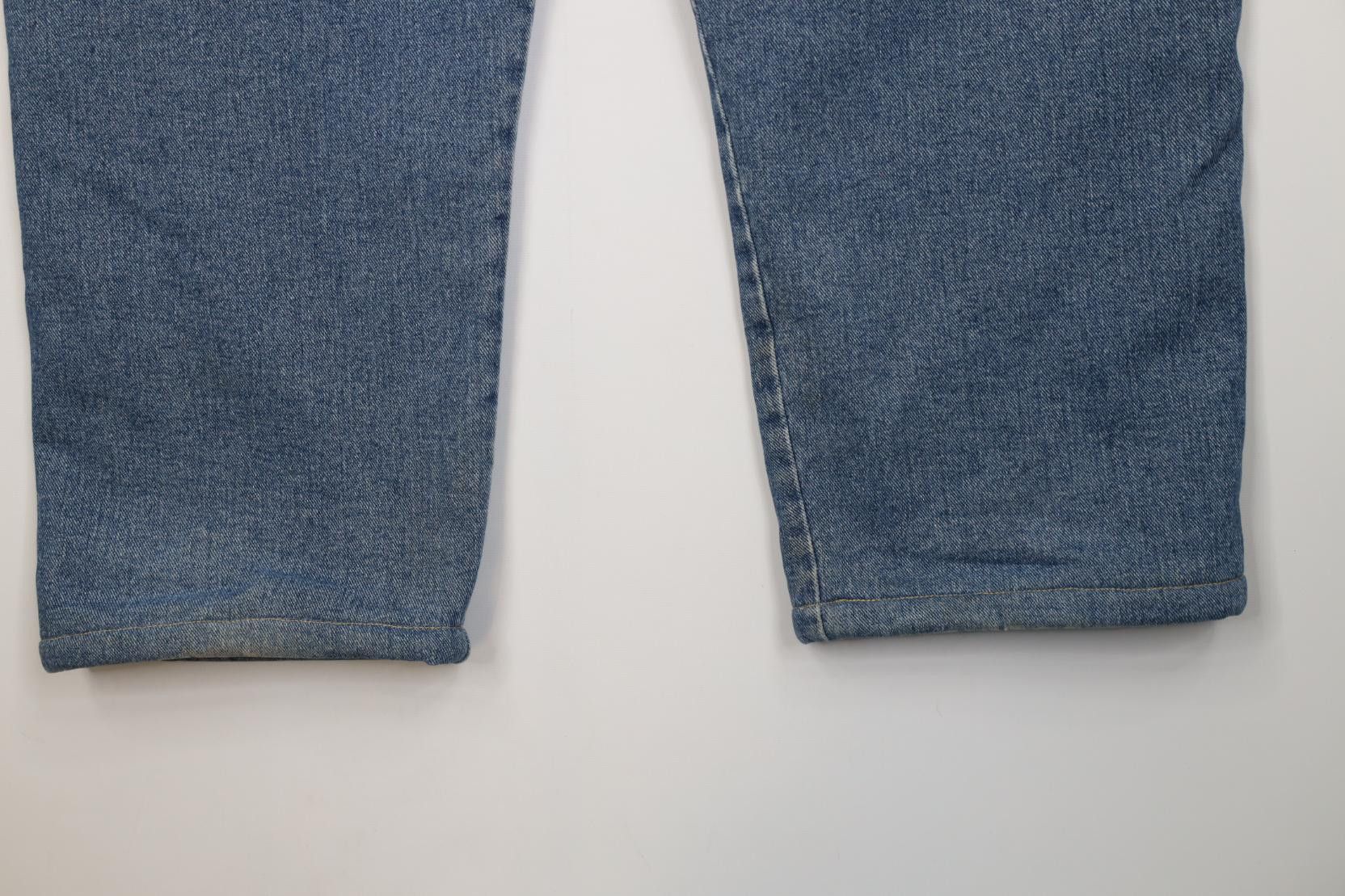 Wrangler Vintage Wrangler Fleece Lined Wide Leg Denim Jeans Blue Size US 44 / EU 60 - 15 Thumbnail