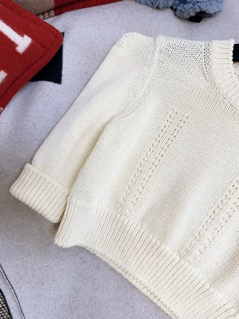 Chanel Chanel High-Waisted Cream Knit Top Size S / US 4 / IT 40 - 3 Thumbnail