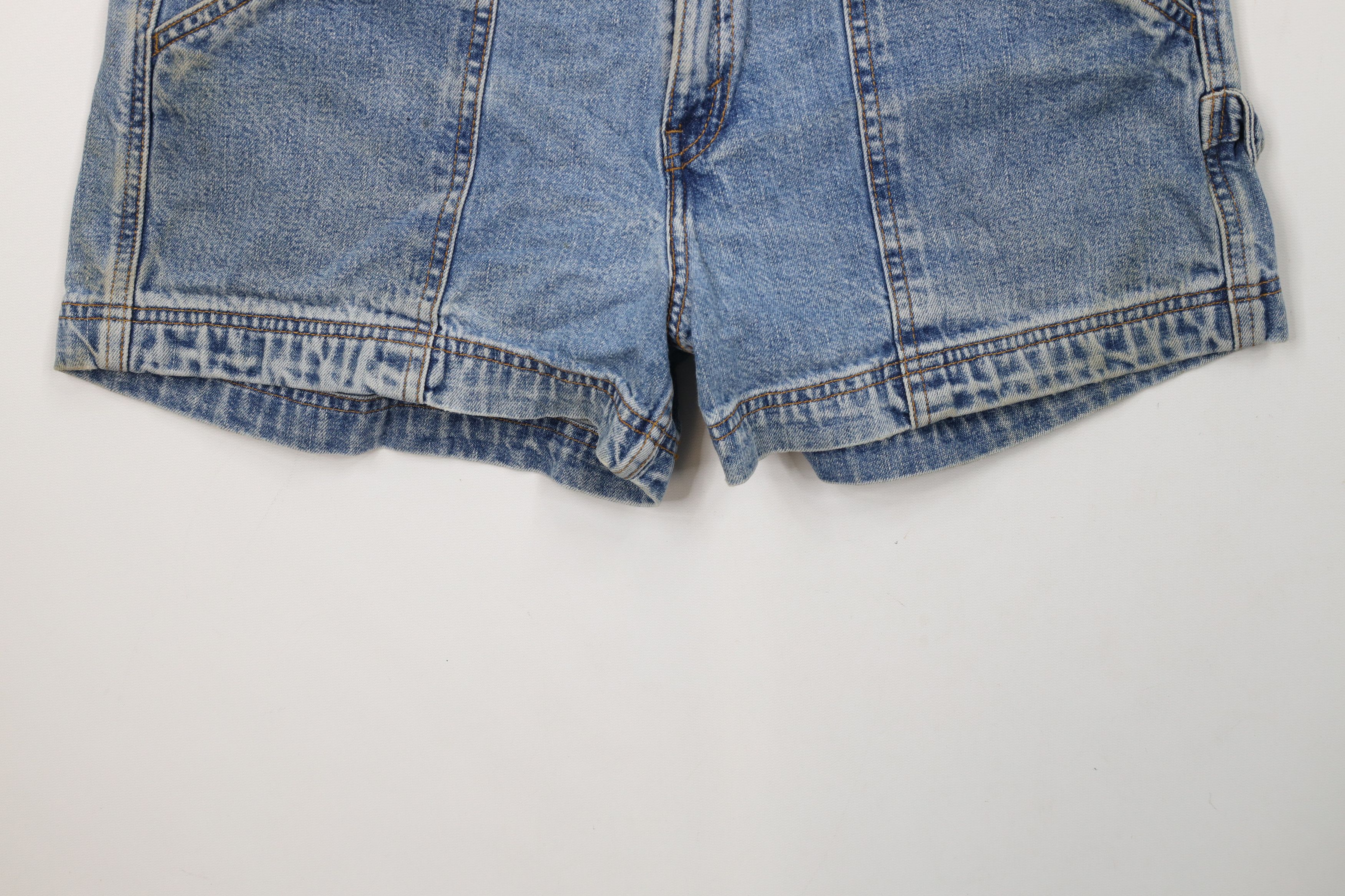 Levi's × Vintage Vintage 90s Levis Big Pocket Dungaree Denim Jean Shorts Size 32" / US 10 / IT 46 - 4 Thumbnail