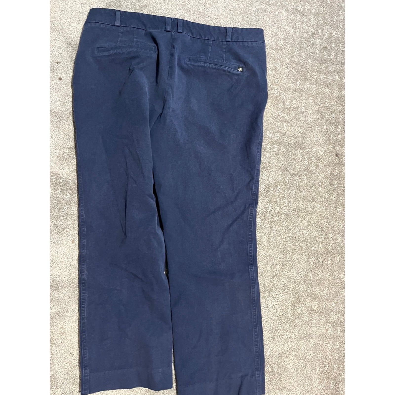 Banana Republic Banana Republic Women's Chino Pants Size 10 Navy Blue Crop Straight Regular Fit Size 32" / US 10 / IT 46 - 3 Thumbnail
