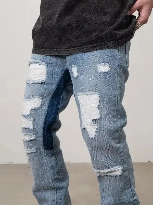 Japanese Brand Retro loose high street ripped jeans Size US 30 / EU 46 - 2 Thumbnail