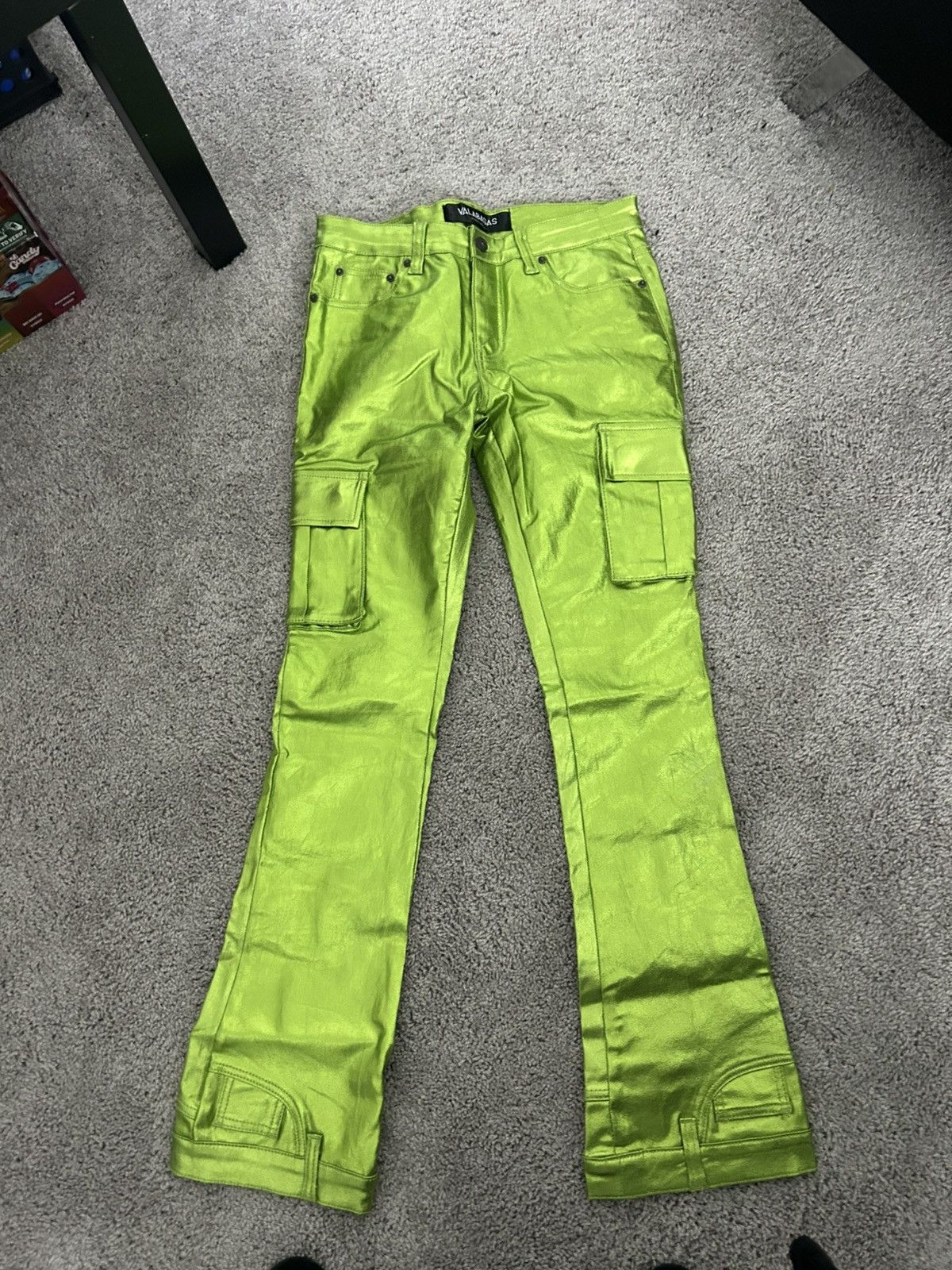 Valabasas Green “Van Gogh” Cargo Flares Size US 32 / EU 48 - 2 Thumbnail