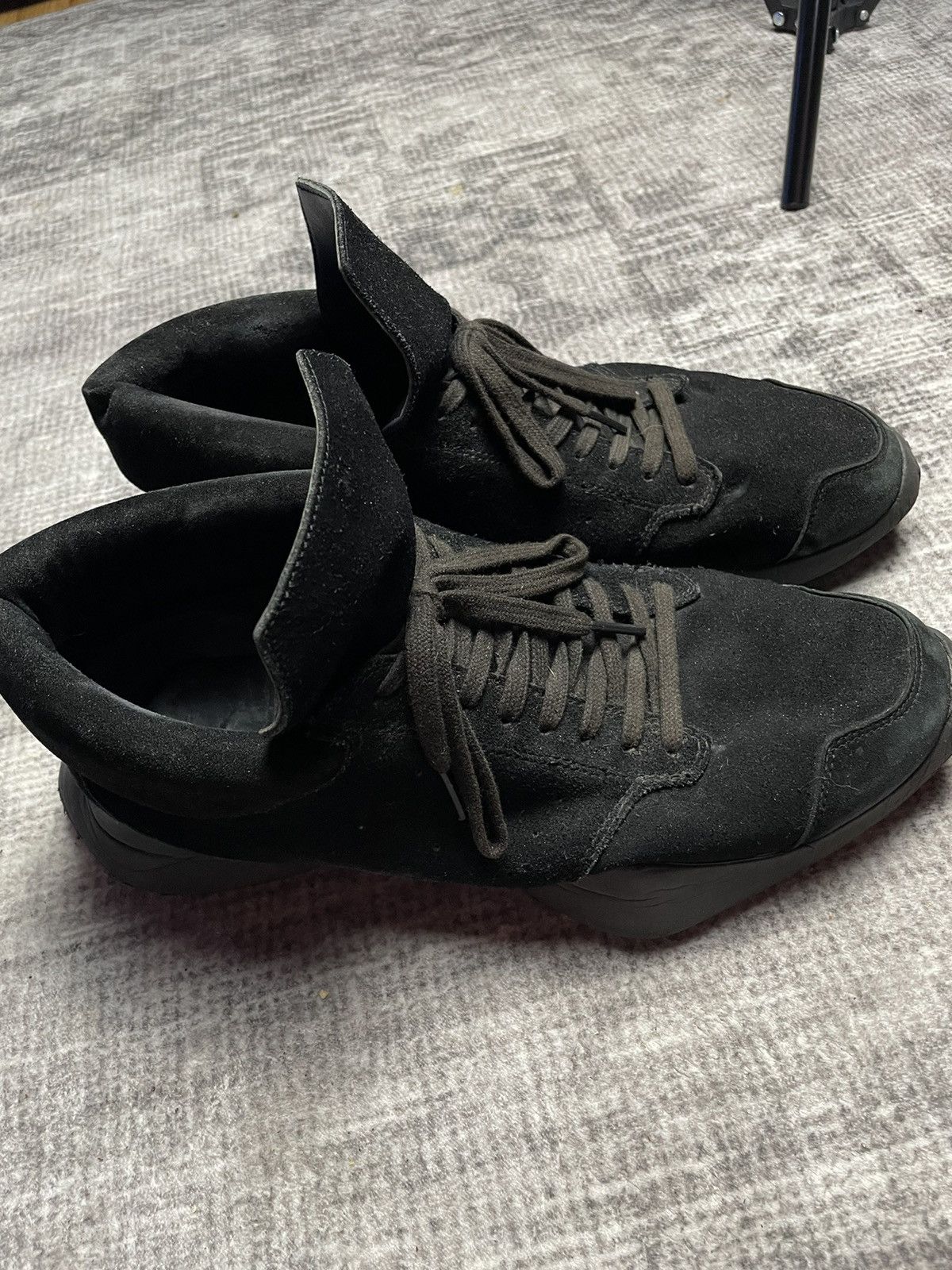 Rick Owens Rick owens Suede Tech Runners Black Size US 12 / EU 45 - 11 Thumbnail