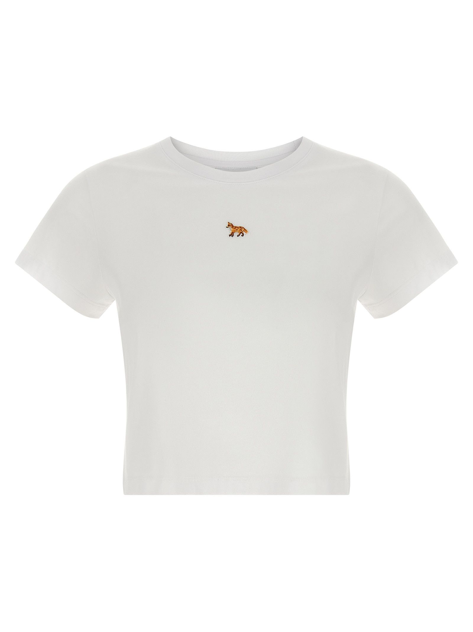 Maison Kitsune 'Baby Fox' Cropped T-Shirt Size L / US 10 / IT 46 - 1 Thumbnail