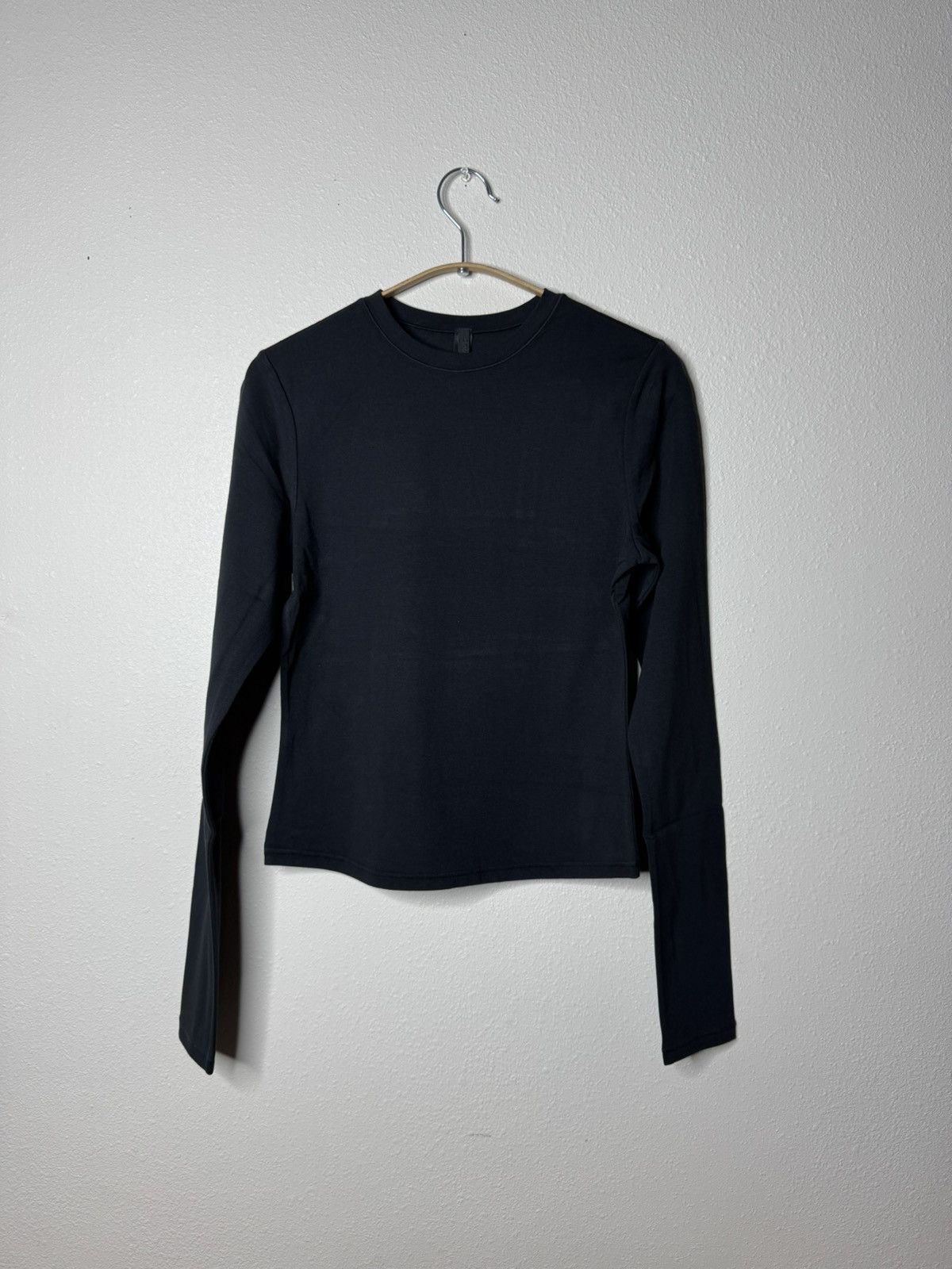 SKIMS Skims Cotton Jersey Long Sleeve T-Shirt Soot Size M / US 6-8 / IT 42-44 - 2 Thumbnail