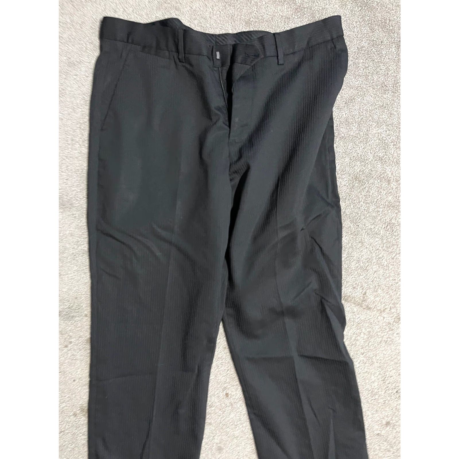 Express Express Photographer Dress Pants Mens 34x32 Black Straight Leg Vintage No Distressed Size US 34 / EU 50 - 2 Thumbnail