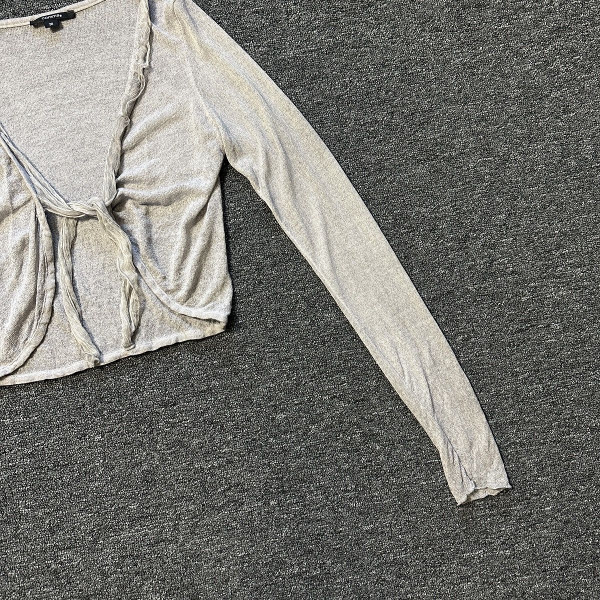Japanese Brand Comma Gray Blouse Size S / US 4 / IT 40 - 2 Thumbnail