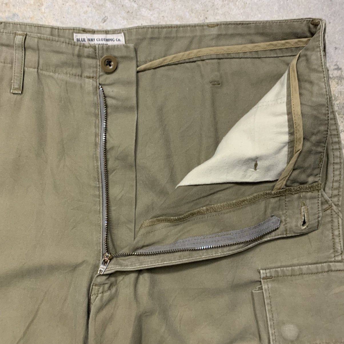 Japanese Brand × Vintage Vtg Blueway Clothing Uniform cargo double knee pants Size US 33 - 8 Thumbnail