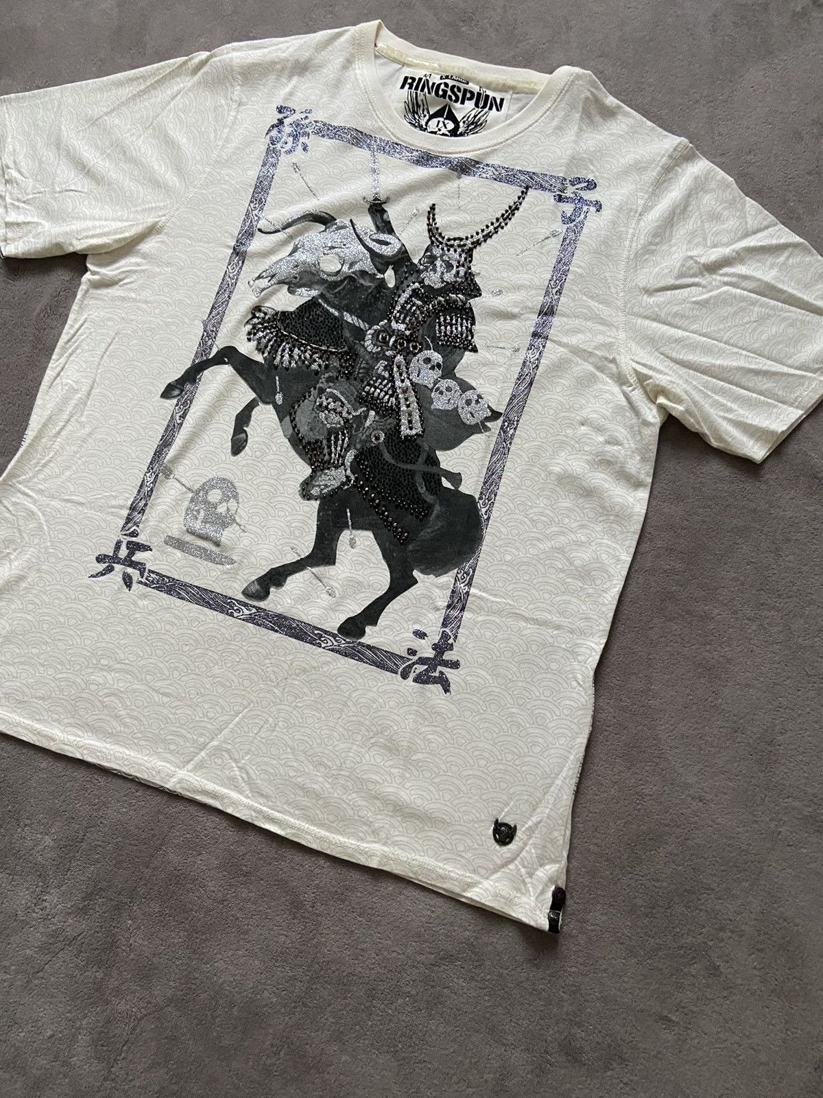 Japanese Brand × Ringspun Vintage Ringspun t-shirt samurai affliction Size US XL / EU 56 / 4 - 3 Thumbnail
