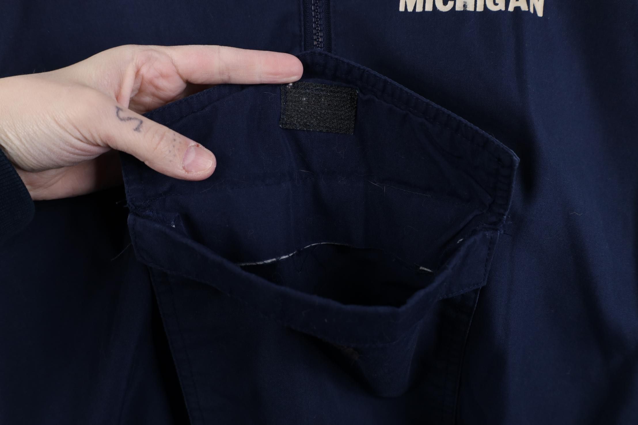 Vintage Vintage 80s Michigan University Pullover Anorak Jacket Blue Size US S / EU 44-46 / 1 - 7 Thumbnail