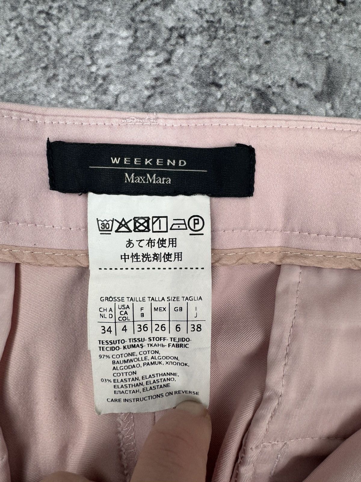 Weekend Max Mara Weekend Max Mara Women Stretch Trousers Pink Size 34 Size 24" / US 00 / IT 34 - 6 Thumbnail