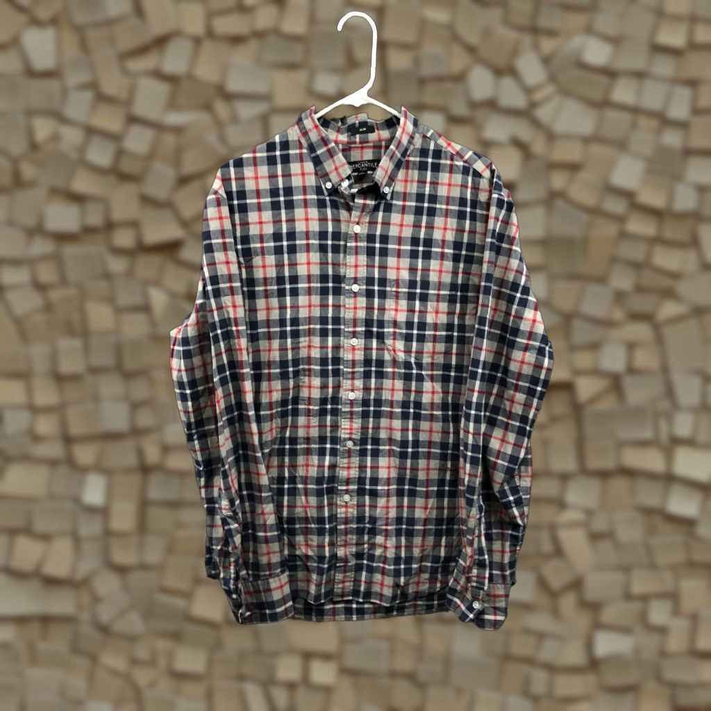 J.Crew J.CREW Mercantile Size L Mens Long Sleeve Button Down Slim Multicolor Shirt Size US L / EU 52-54 / 3 - 1 Thumbnail