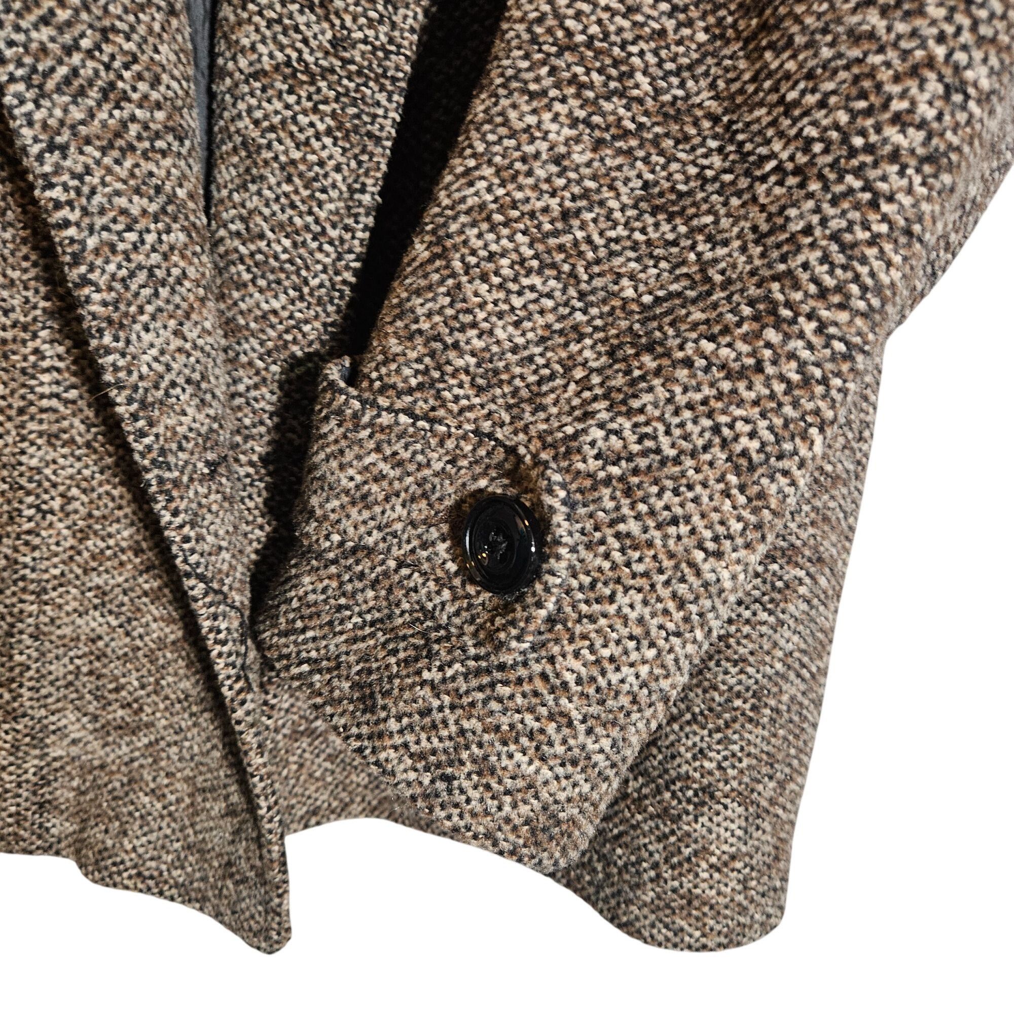 London Fog London Fog Women XL Tweed Wool Coat Brown Old Money Quiet Lu Size XL / US 12-14 / IT 48-50 - 14 Thumbnail