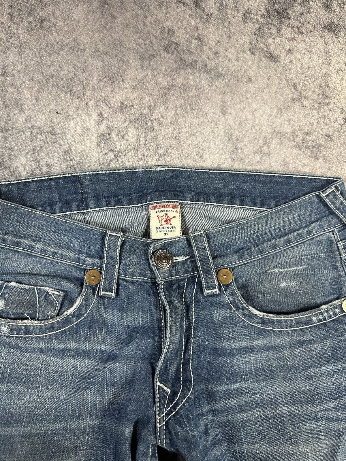 True Religion Y2K vintage true religion jeans denim Streetwear casual hype Size US 31 - 4 Thumbnail