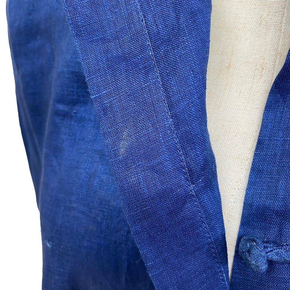 Yohji Yamamoto Yohji Yamamoto pour homme indigo linen china shirts Size US S / EU 44-46 / 1 - 5 Thumbnail