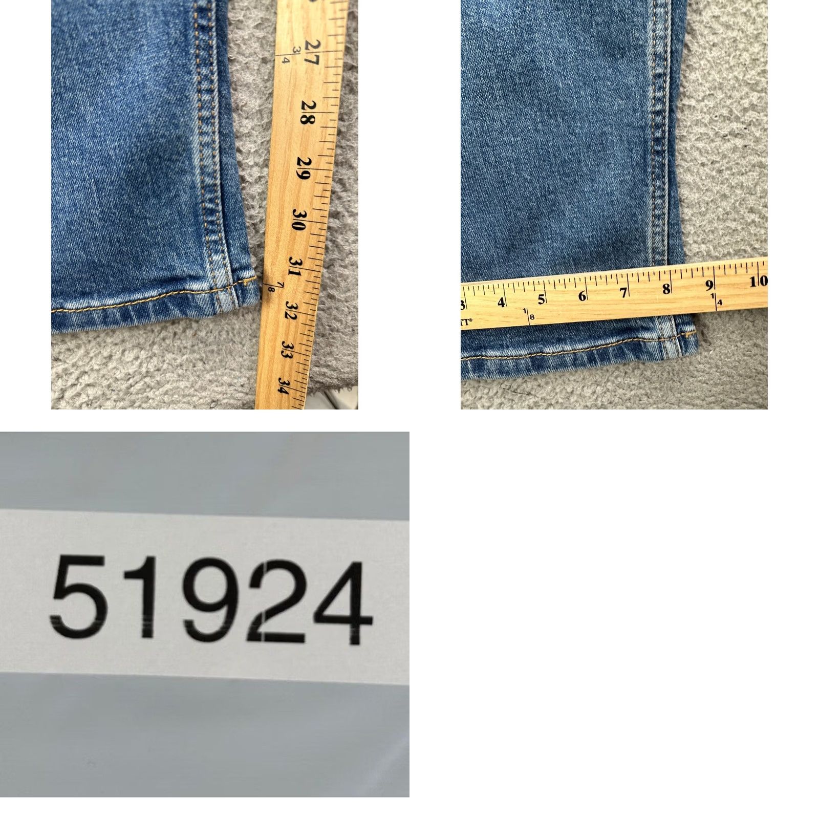 Levi's Levi's 505 Jeans Mens 40x32 Blue Distressed Regular Fit Straight Leg Denim Cotton Blend Stretch Pockets Button Zipper Medium Wash Vintage No Size US 40 / EU 56 - 8 Thumbnail
