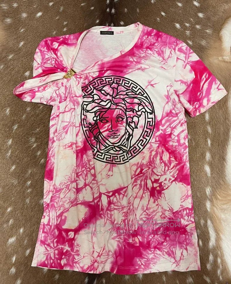 Versace Versace Main line T-shirt batik classic Medusa pattern Size M / US 6-8 / IT 42-44 - 2 Thumbnail