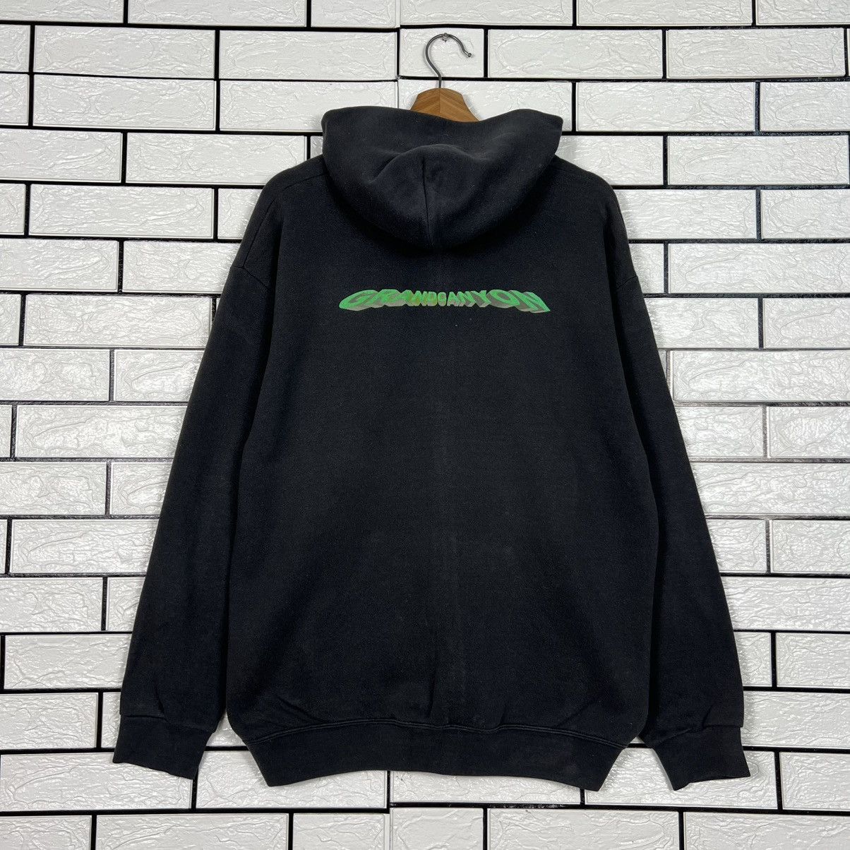 Japanese Brand GRAND CANYON Big Logo Zipper Hoodie Sweatshirt #4010-C182 Size US L / EU 52-54 / 3 - 1 Thumbnail