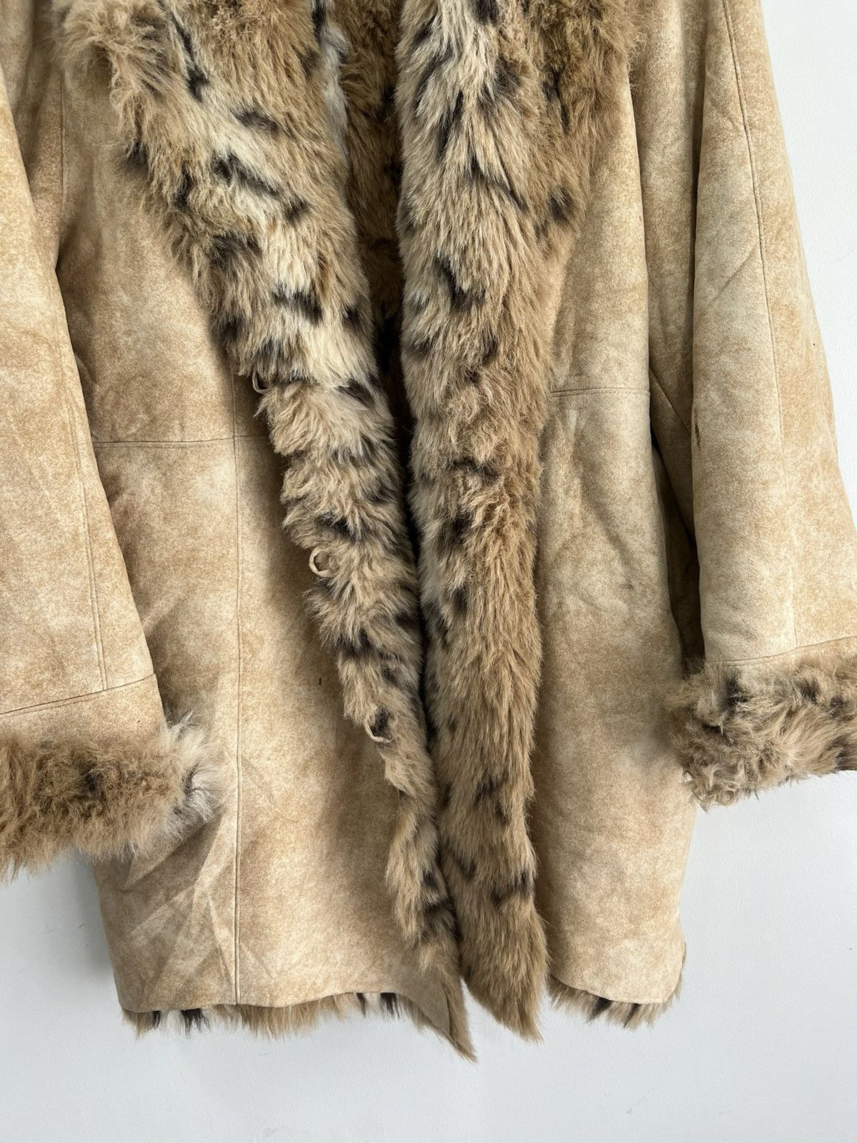Japanese Brand Vintage Womens Dennis Basso Cheetah Fur Lined Coat Jacket Size US XXL / EU 58 / 5 - 6 Thumbnail